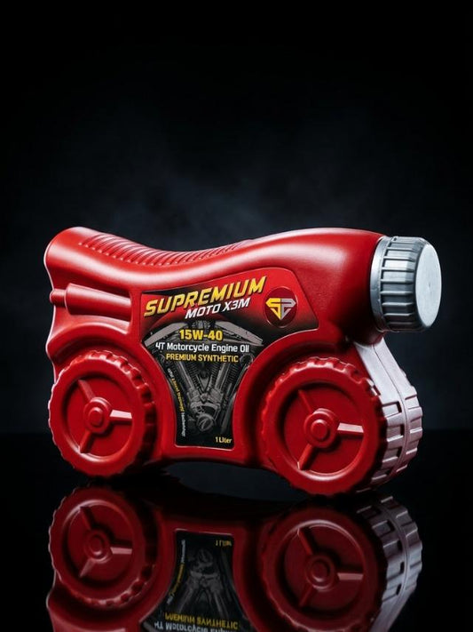 For Manual Big Bike 𝗦𝗨𝗣𝗥𝗘𝗠𝗜𝗨𝗠 𝗠𝗼𝘁𝗼 𝗫𝟯𝗠 𝟭5𝗪-𝟰𝟬, 2-Wheels, Manual (1 Liter)